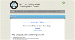Desktop Screenshot of eastcoastdrivingschoolva.com